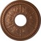 Ekena Millwork Tirana Ceiling Medallion (Canopies up to 4 3/4"), 13 7/8"OD x 3 3/4"ID x 1 1/4"P, Polished Copper CM13TIPOS - alternate 1